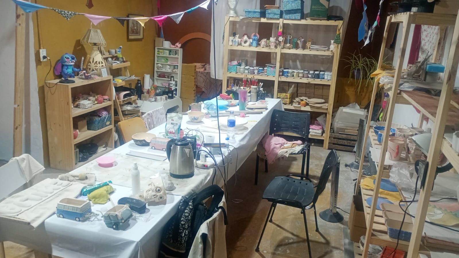 Piezas terminadas en el taller