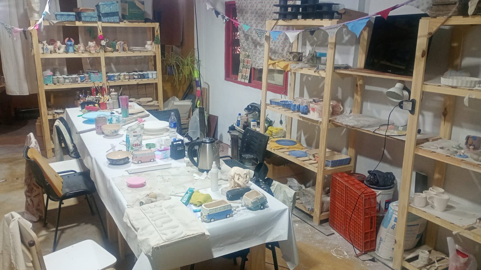 Mesa de trabajo del taller